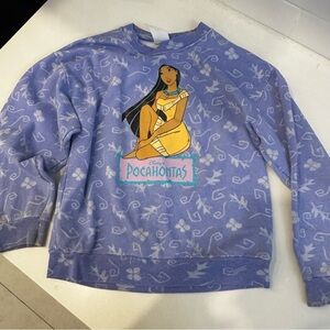 Vintage Kids Disney Pocahontas Purple Sweatshirt